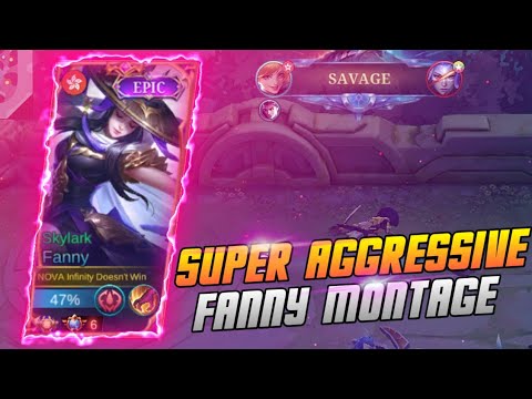 SUPER AGGRESSIVE FANNY MONTAGE ⚡ !! | TOP GLOBAL FANNY 🔥 MLBB