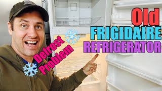 Why This Frigidaire Refrigerator Is Freezing Up and Not Cooling Right — Defrost Heater | FFTR1814TW0