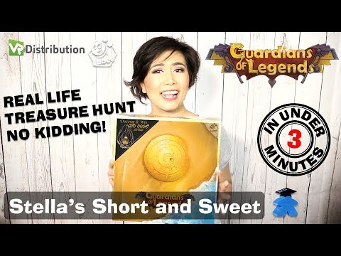 Guardians of Legends Board Game - Stella's Short and Sweet - and Real Life TREASURE HUNT
