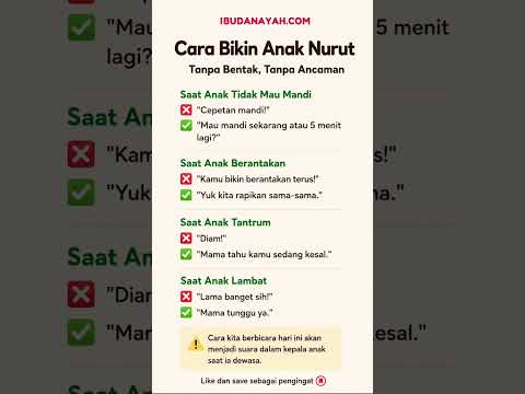 Cara Bikin Anak Nurut Tanpa Bentak dan Ancaman Ganti Kalimat Ini Sekarang #ibudanayah