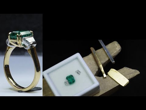 Making a High-End Emerald Engagement Ring Completely by Hand 