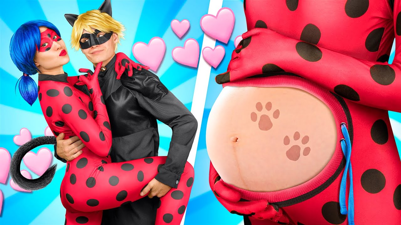 Ladybug Grávida / Cat Noir e Ladybug Esperando um Bebê