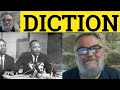 🔵 Diction Meaning - Diction Examples - Diction Definition - Semi Formal Vocabulary - Diction