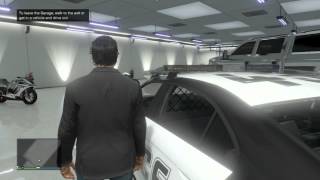 GTA V ONLINE: How To INSURE ANY VEHICLE AND PUT IT IN YOUR GARAGE! (OWN Cop Cars, Fire Trucks etc.)