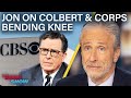 Jon Stewart Reacts To Colbert S Cancellation Trump S Bawdy Epstein Doodles The Daily Show