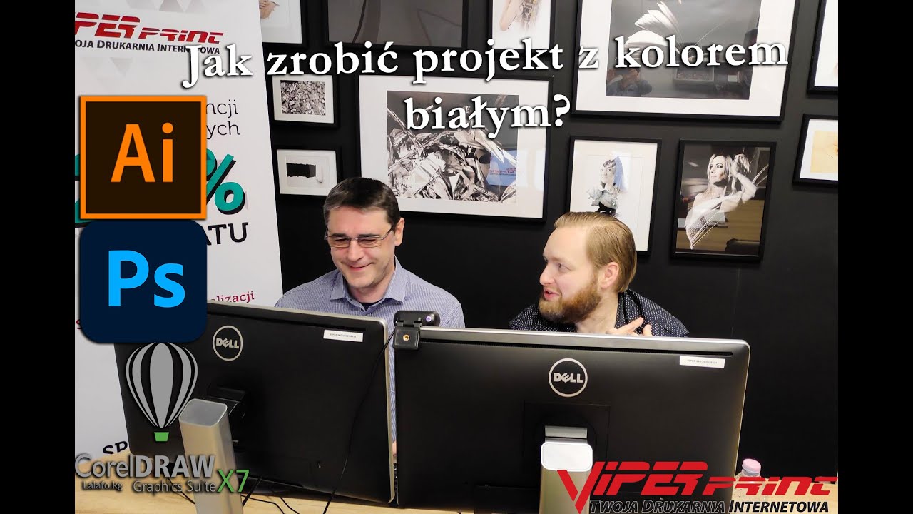 Jak zrobić projekt z kolorem białym Webinar Vipera o projektowaniu do druku. Ilustrator/Corel/PShop