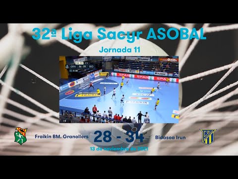 32ª Liga Sacyr ASOBAL J11: Fraikin BM. Granollers - Bidasoa Irun 28-34
