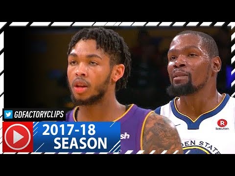 Kevin Durant vs Brandon Ingram AMAZING Duel Highlights (2017.11.29) Warriors vs Lakers - MUST WATCH!