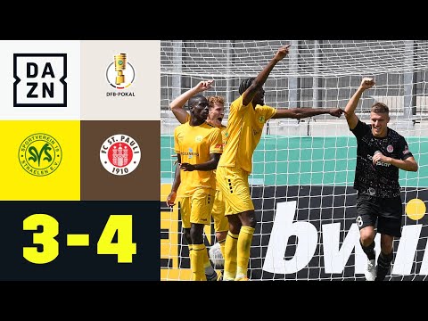 Last-Minute Gurkentor! St. Pauli übersteht Zitterpartie: Straelen - St. Pauli 3:4 | DFB-Pokal | DAZN