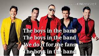 New Kids On The Block - Boys In The Band (Boy Band Anthem) ( lyrics )