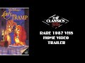 Lady And The Tramp VHS Trailer 1987 RARE