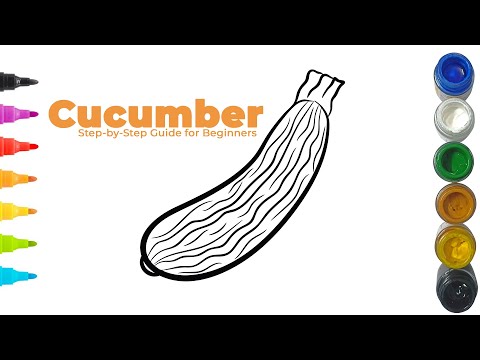 Mastering Cucumber Drawing | Step-by-Step Guide for Beginners