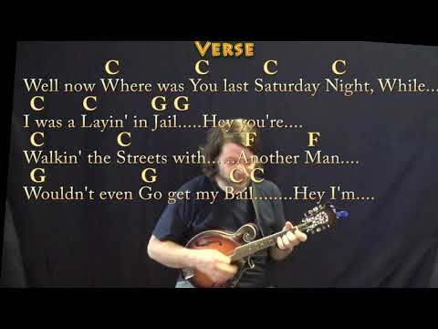 Roll In My Sweet Baby's Arms - Mandolin Cover Lesson in C with Chords/Lyrics