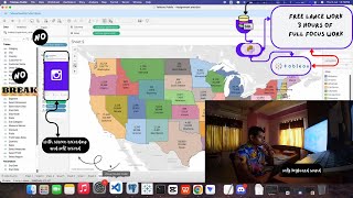 3 Hour || Python +@Tableau  Freelance || #datacleaning + #map  || 📵Mobile + 🚫Breaks + 🚫Distraction.