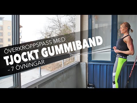 Träna med tjockt gummiband – 7 övningar för överkroppen