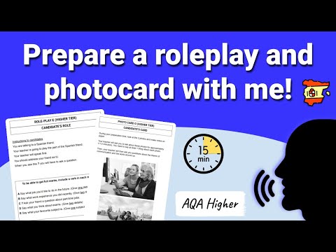 How To Prepare The Roleplay And Photocard | GCSE Spanish Speaking