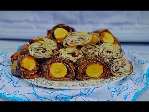 Блины на молоке с очень вкусными начинками Pancakes