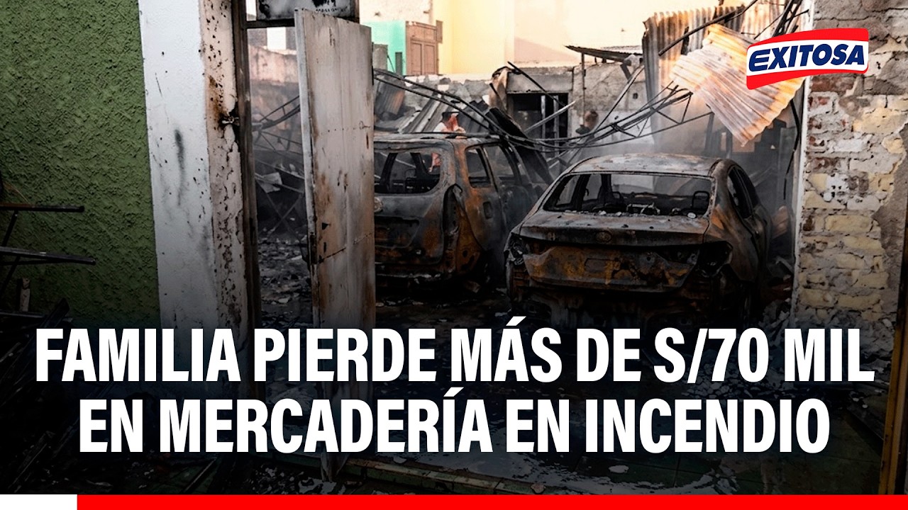 🔴🔵 Fuego consumió almacén en el jirón Restauración en el Breña