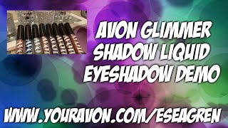 Avon Glimmer Shadow Liquid Eyeshadow Demo