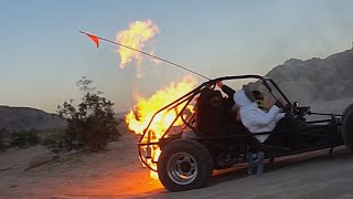 OUR DUNE BUGGY CAUGHT ON FIRE !!