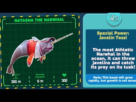 NATASHA POWER : JAVELIN TOSS ! - Hungry Shark World