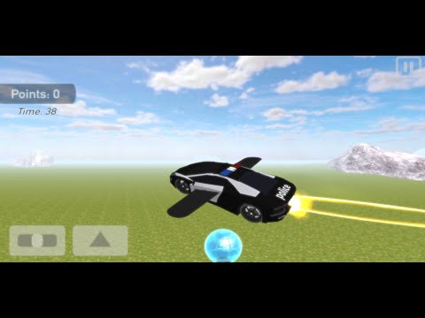 Police Car Flying Video