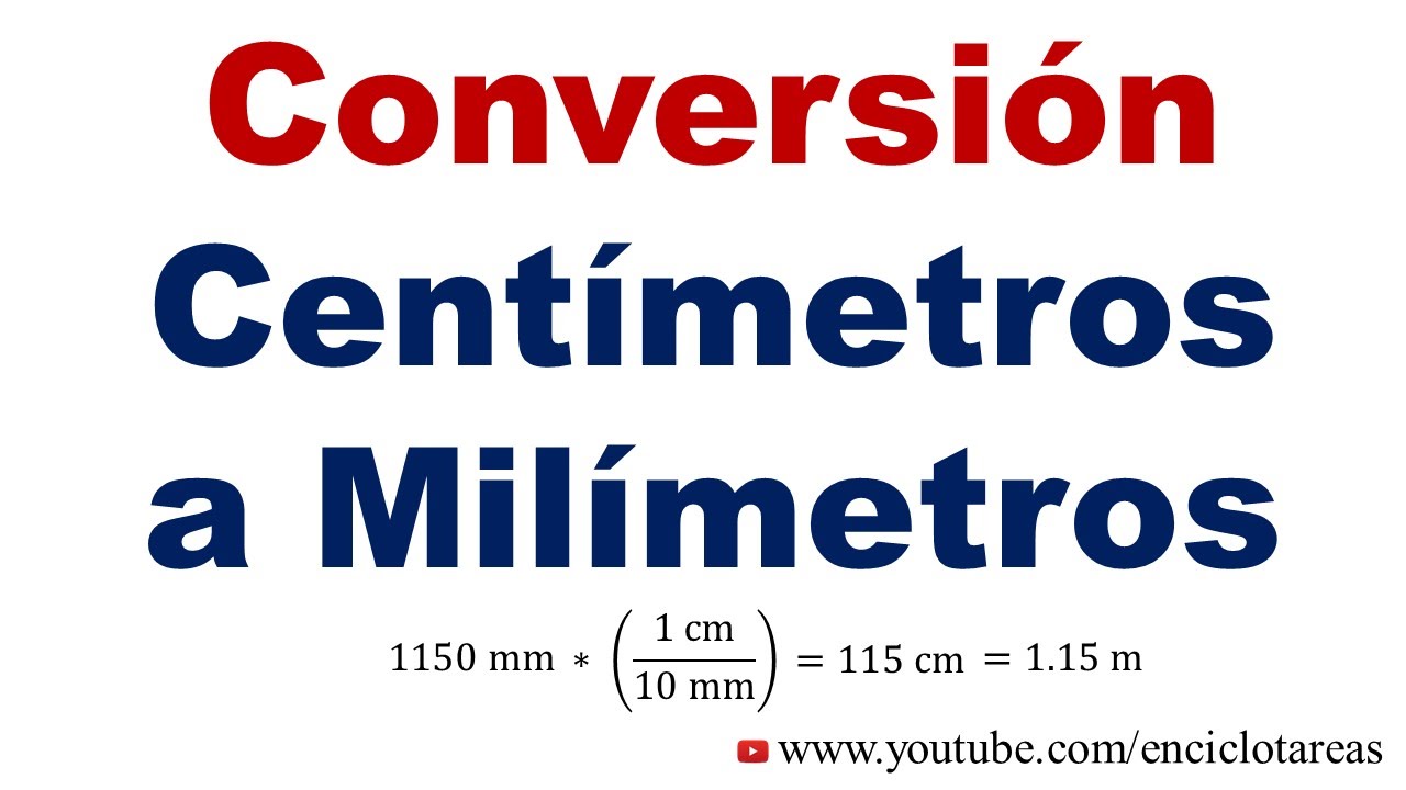 Convertir de Centímetros a Milímetros (cm a mm)