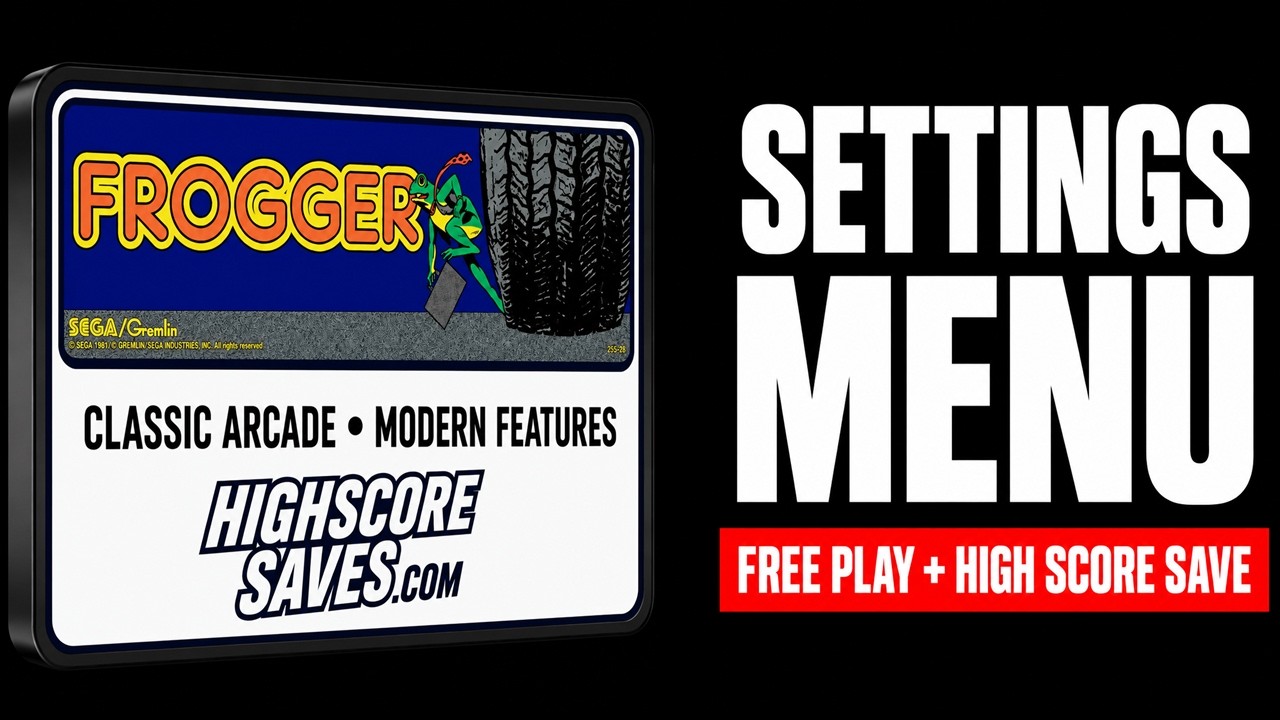 Frogger settings menu video guide