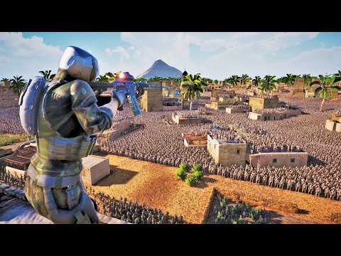 HUMAN ARMY vs 5,000,000 Zombies Infested City! - Ultimate Epic Battle Simulator 2