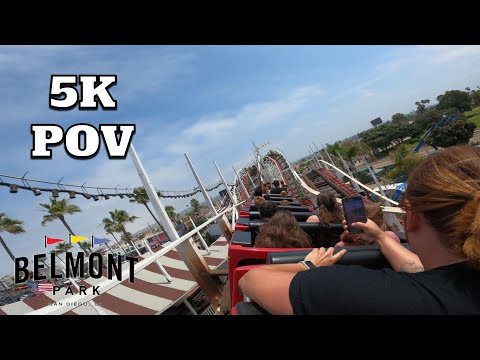 Back row point of view footage of Giant Dipper
