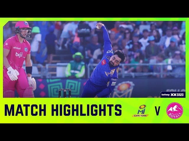 MI Cape Town vs Paarl Royals | Match 13 Highlights | Betway SA20