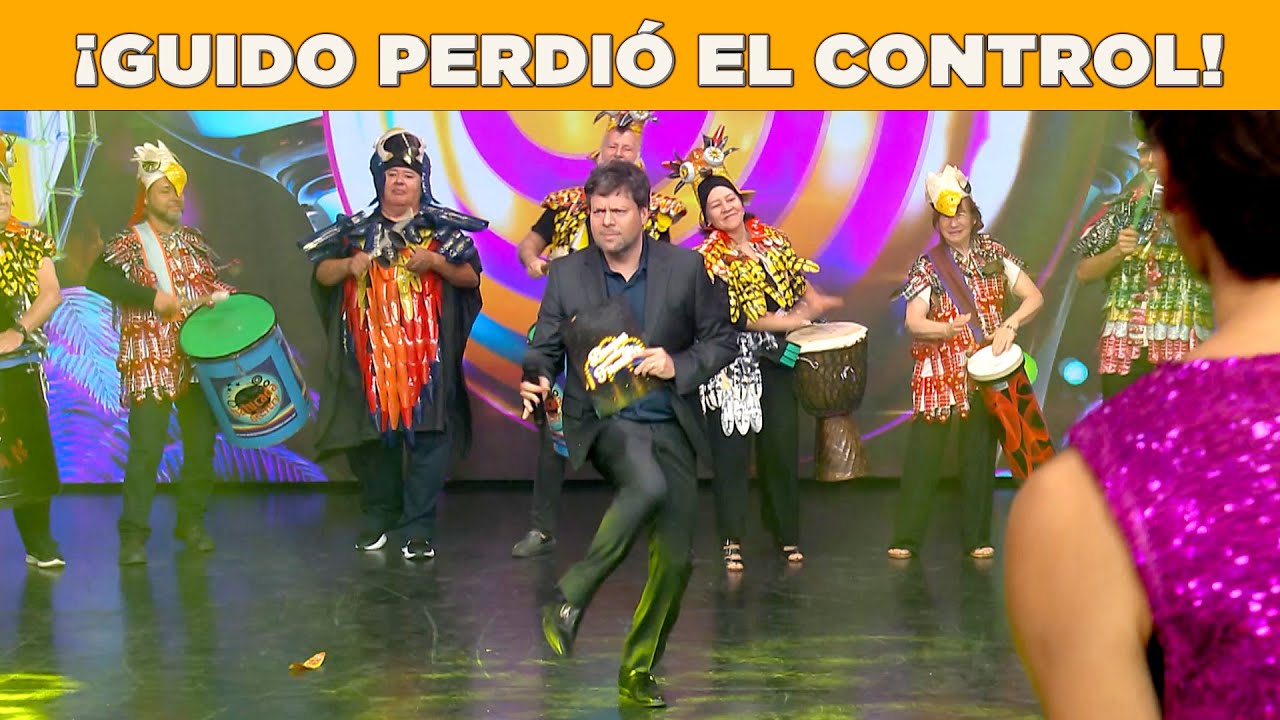 Guido Kaczka se encendió con la batucada y tiró sus “pasos prohibidos” 😳💃