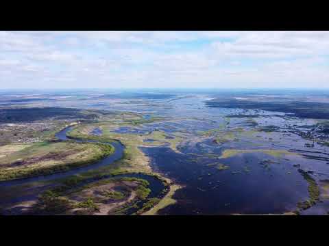 Розлив Десни | Путивськ| Spring flood of Desna river| 4K