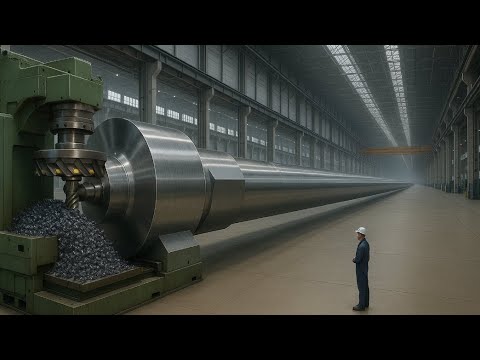 Inside The Heavy Duty CNC Machining & Forging Plant. Modern Heavy Machinery & Equipment In Working