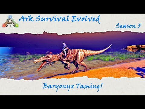 Ark Survival Evolved S5E19: How to easily tame a Baryonyx