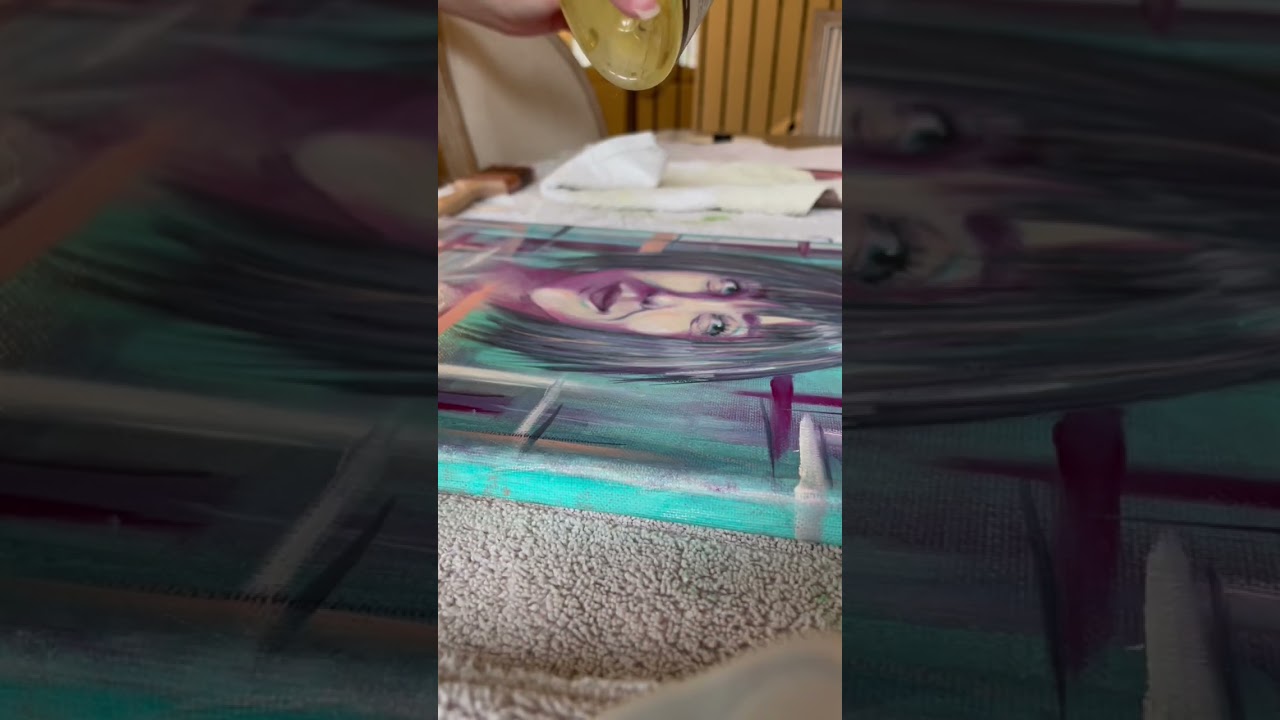 Cherry on top 🤩🎨 #varnishing #varnishingart #varnishingpainting #artonyoutube #artistonyoutube