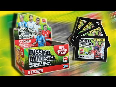 Bundesliga Sticker 2015/2016 DISPLAY Unboxing LIMITIERTE AUFLAGE