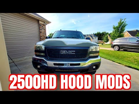 2005 GMC Sierra 2500HD - Chevy 2500 HD Hood Modifications!