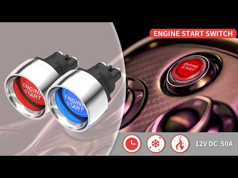Upgrade Your Ride with the Push Button Engine Start Switch! Start Your Engine in Style!