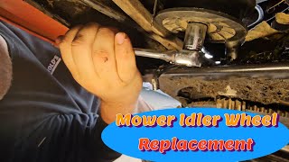 Husqvarna Riding Lawn Mower Drive Belt Idler Pulley Wheel Replacement DIY Fix YTH24K48