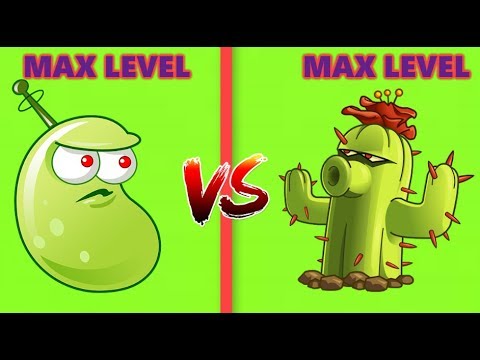 Plants vs Zombies 2 Free vs Premium Cactus vs Laser Bean pvZ 2 Gamplay