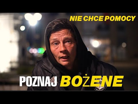 BOŻENA - śpi pod schodami - NIE CHCE POMOCY - bezdomna kobieta RACIBÓRZ