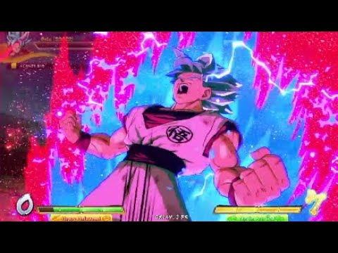 Ultra Instinct Vs Blue Kaioken Clash | DBFZ