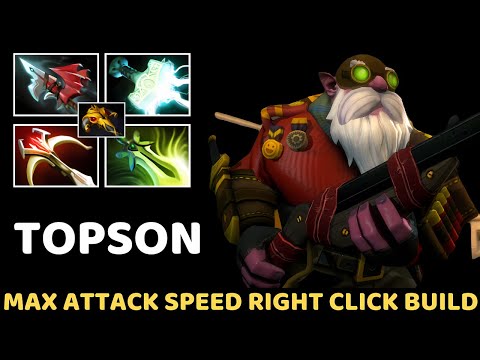 TOPSON [Sniper] Max Attack Speed Right Click Build 7.37 Dota 2