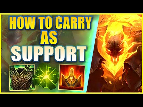 *RANK 1 SUPPORT* THRESH IS THE BEST SUPPORT CARRY - League of Legends
