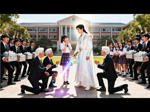 50 years of cultivation, sons are old. I pose as a grandson,kneeling sons and reincarnated love.