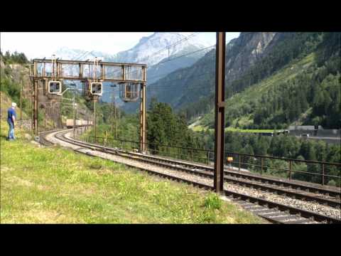 SBB Gotthard Nordrampe 28.8.2012 - Umleiterverkehr am Pfaffensprung