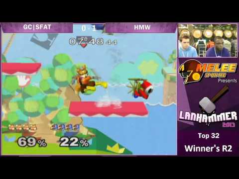 Lanhammer 2013 SSBM - Winners Top 32 - SFAT (Fox) Vs. HMW (Falco)