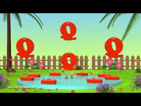 Letter Q Song - 3D Animation Learning English Alphabet ABC Songs For children