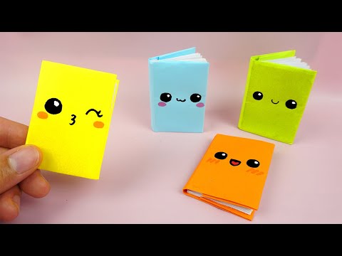 Zurück in die Schule: Notizbuch aus papier basteln - Basteln mit papier | DIY Bastelideen